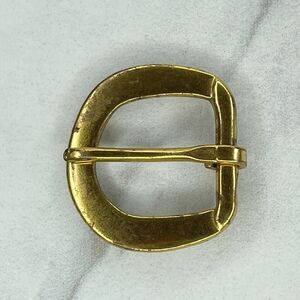 Gold Tone Small Simple Basic Belt Buckle